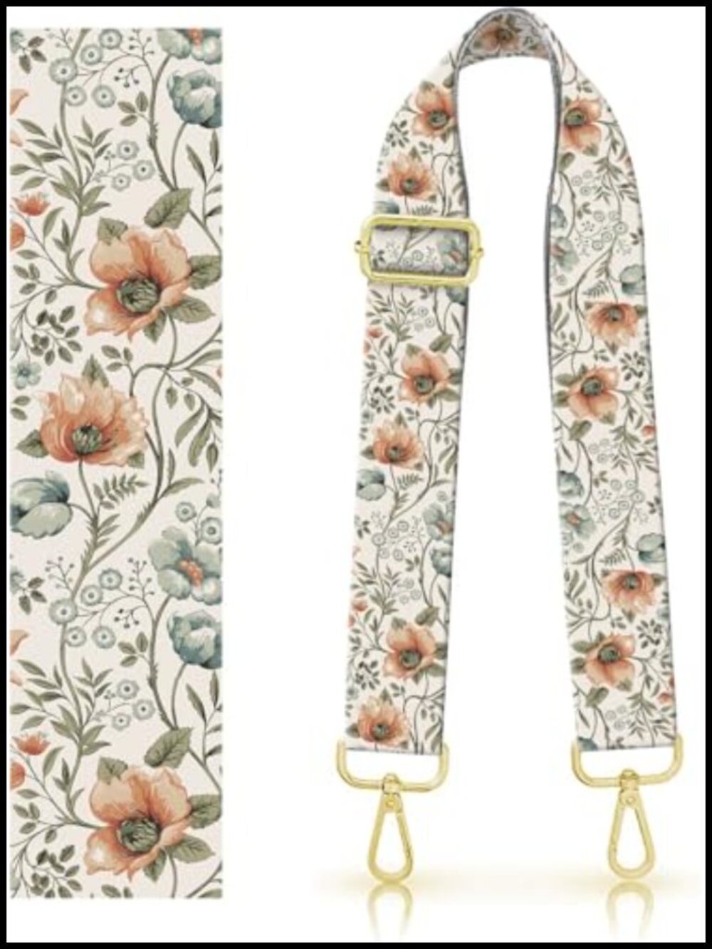 1.5" Wide Purse Strap Replacement Crossbody Woven Fabric Adjustable